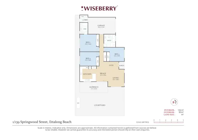 Floorplan of Homely villa listing, 1/139 Springwood Street, Ettalong Beach NSW 2257