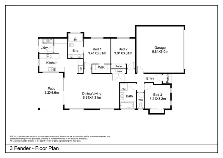 Floorplan of Homely house listing, 3 Fender Circuit, Trinity Beach QLD 4879