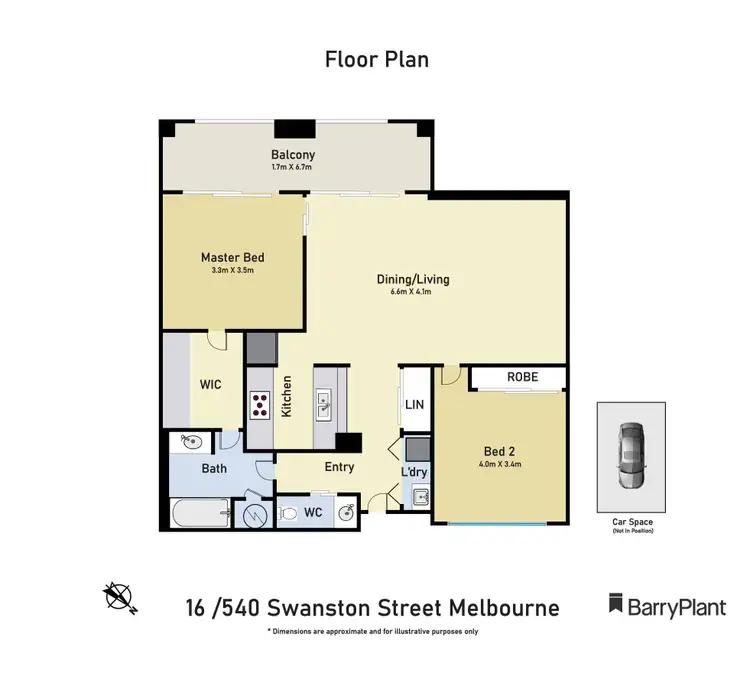 Floorplan of Homely apartment listing, 16/540 Swanston Street, Carlton VIC 3053