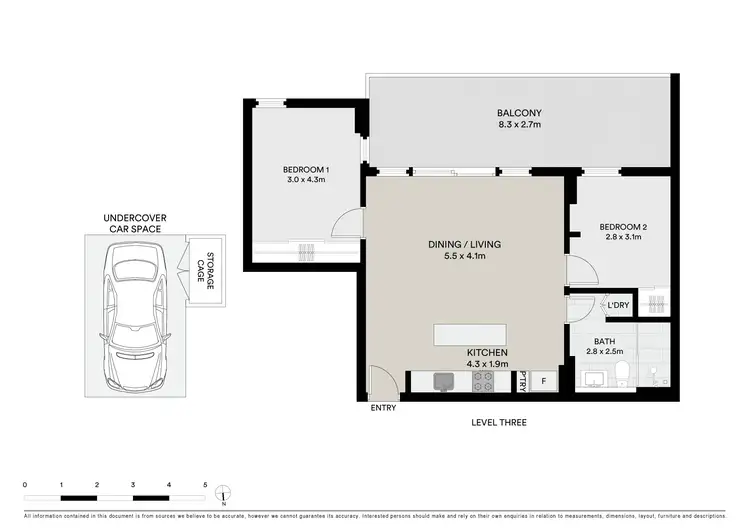 Floorplan of Homely apartment listing, 316/135 Inkerman Street, St Kilda VIC 3182