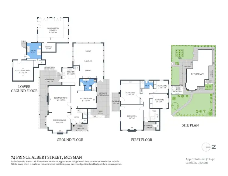 Floorplan of Homely house listing, 74 Prince Albert Street, Mosman NSW 2088