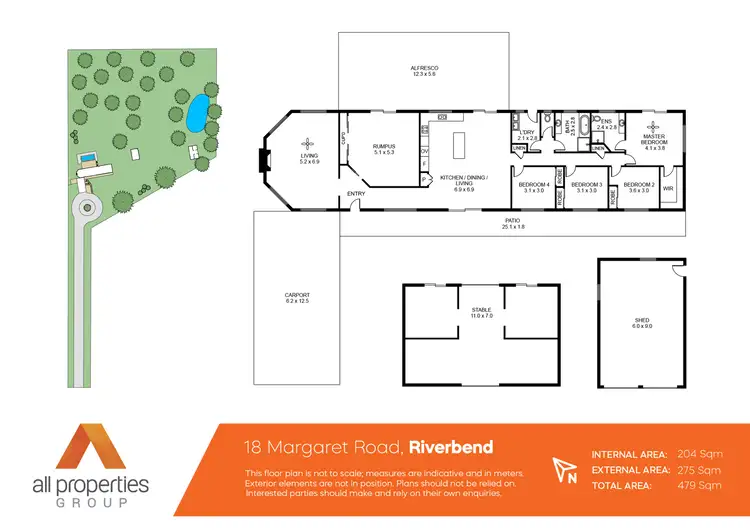 Floorplan of Homely house listing, 18 Margaret Road, Riverbend QLD 4280