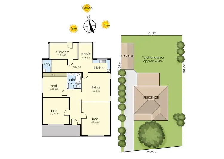 Floorplan of Homely house listing, 3 Cricklewood Avenue, Frankston VIC 3199