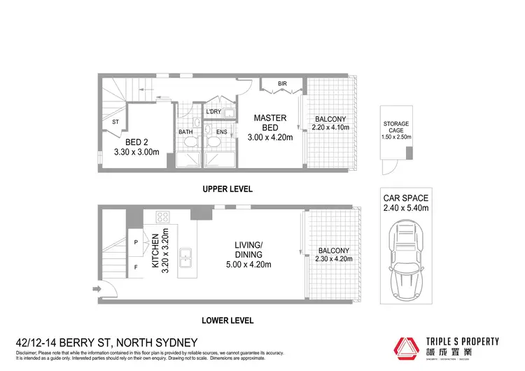 Floorplan of Homely apartment listing, 42/12-16 Berry Street, North Sydney NSW 2060