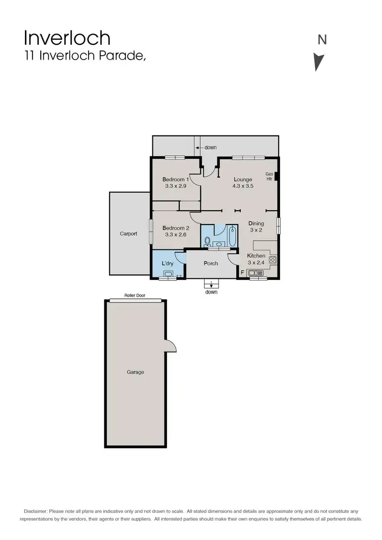 Floorplan of Homely house listing, 11 Inverloch Parade, Inverloch VIC 3996