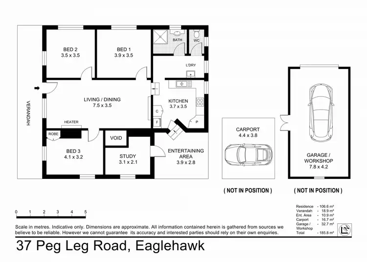 Floorplan of Homely house listing, 37 Peg Leg Road, Eaglehawk VIC 3556