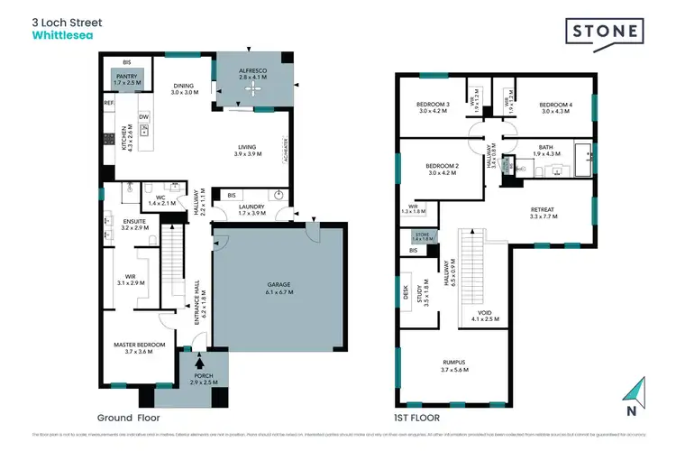 Floorplan of Homely house listing, 3 Loch Street, Whittlesea VIC 3757