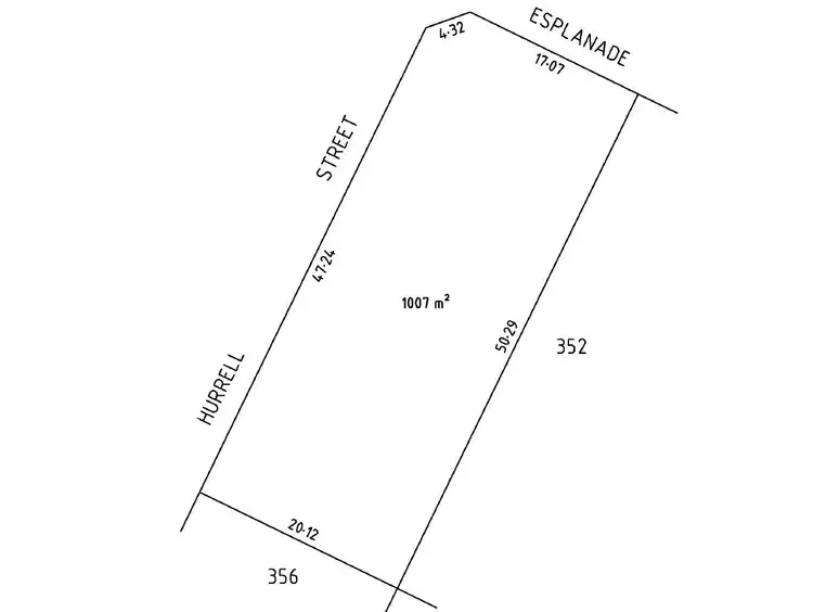 Floorplan of Homely land listing, 121 Esplanade, Coffin Bay SA 5607