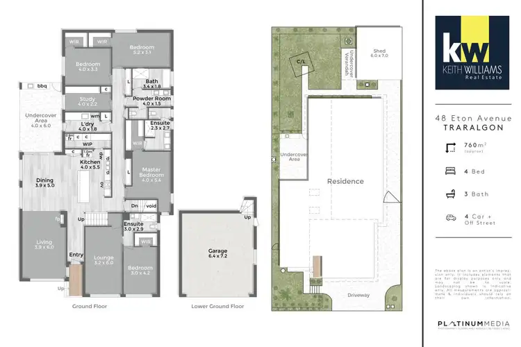 Floorplan of Homely house listing, 48 Eton Avenue, Traralgon VIC 3844