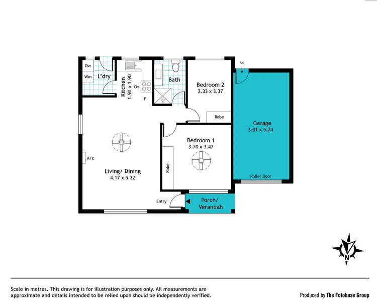 Floorplan of Homely unit listing, 1/382 Marion Road, Plympton SA 5038