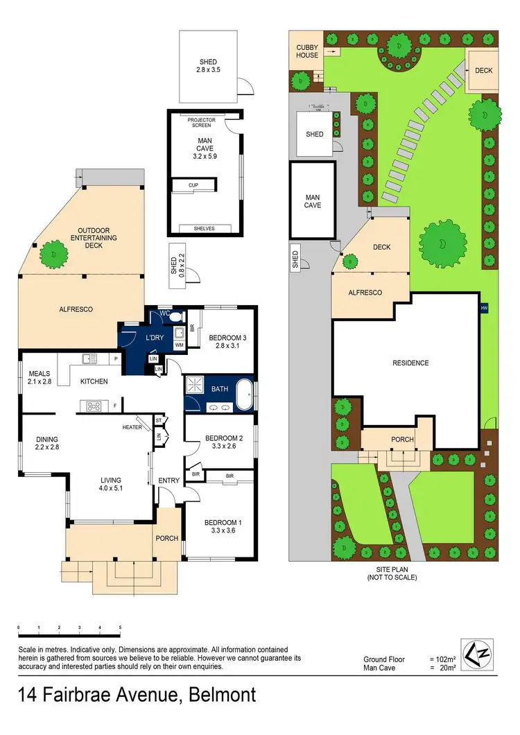 Floorplan of Homely house listing, 14 Fairbrae Avenue, Belmont VIC 3216