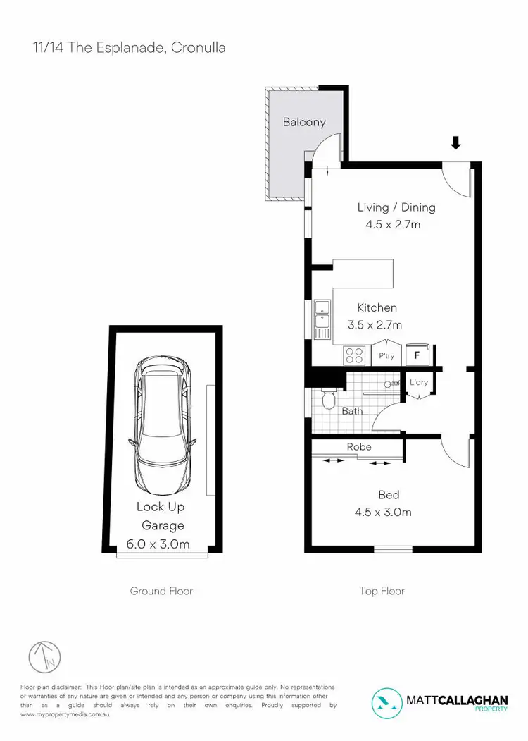 Floorplan of Homely apartment listing, 11/14 The Esplanade, Cronulla NSW 2230