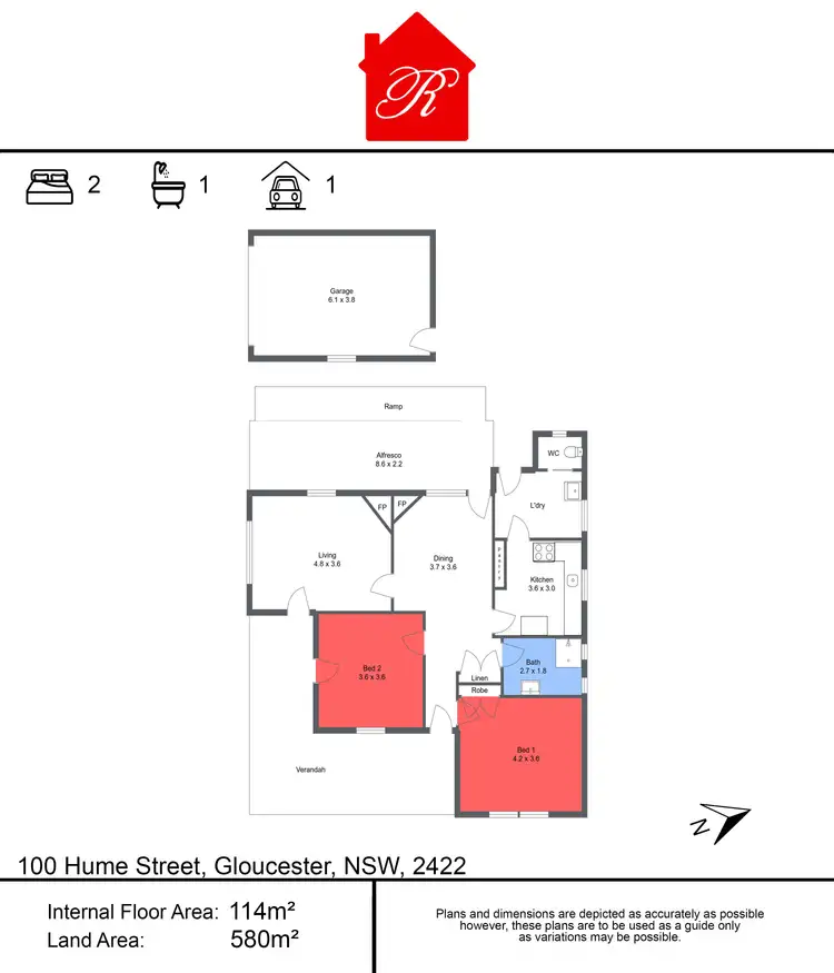 Floorplan of Homely house listing, 100 Hume Street, Gloucester NSW 2422