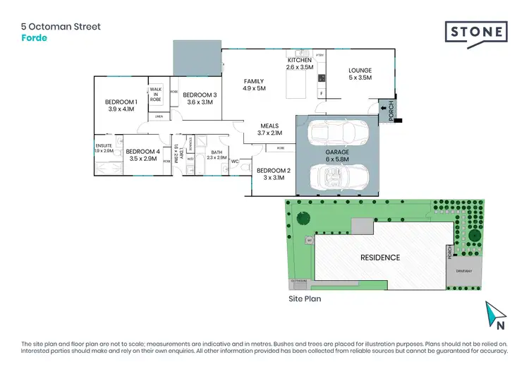 Floorplan of Homely house listing, 5 Octoman Street, Forde ACT 2914