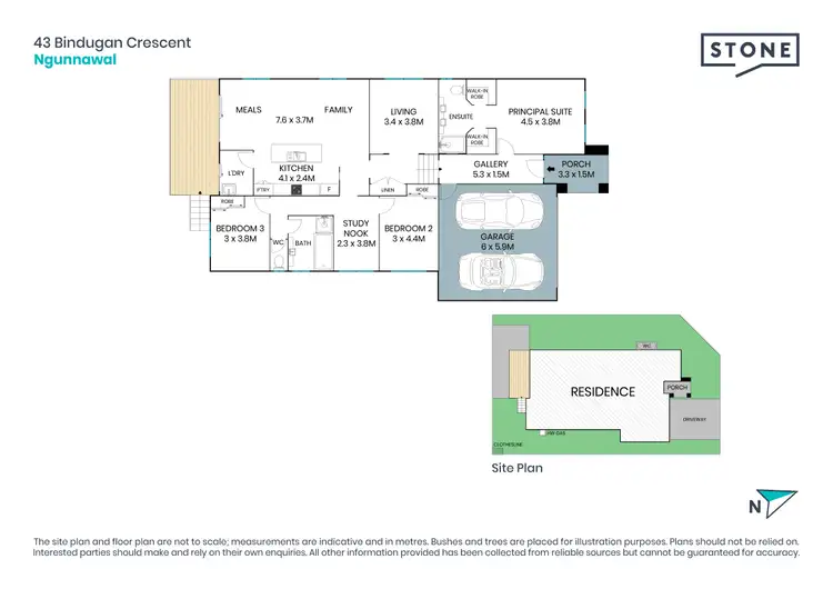 Floorplan of Homely house listing, 43 Bindugan Crescent, Ngunnawal ACT 2913