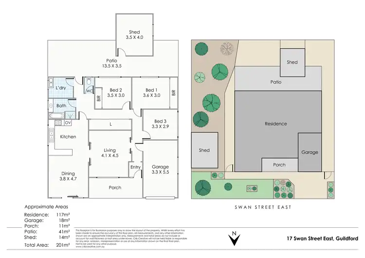 Floorplan of Homely house listing, 17 Swan Street East, Guildford WA 6055