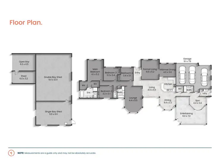 Floorplan of Homely rural property listing, 842 Allyn River Road, Allynbrook NSW 2311