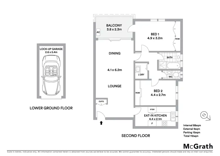 Floorplan of Homely apartment listing, 11/146 Holt Avenue, Cremorne NSW 2090