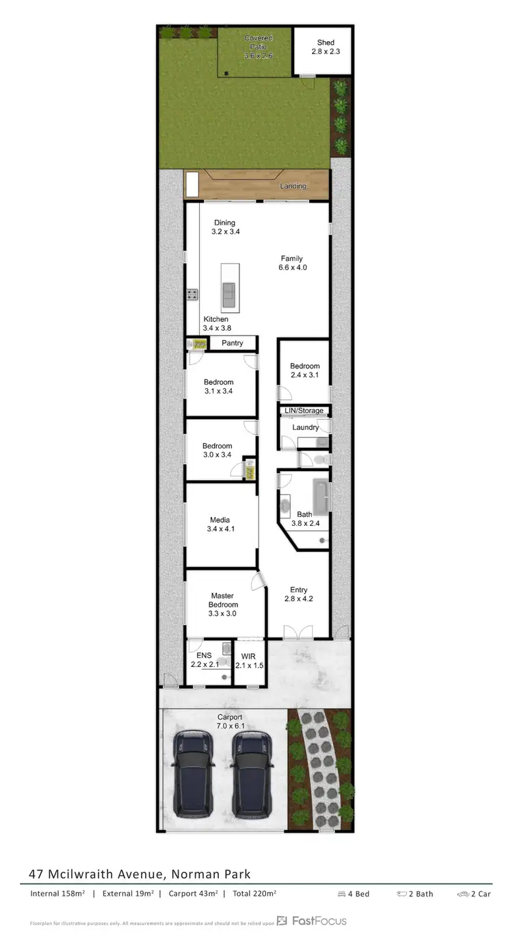 Floorplan of Homely house listing, 47 McIlwraith Avenue, Norman Park QLD 4170