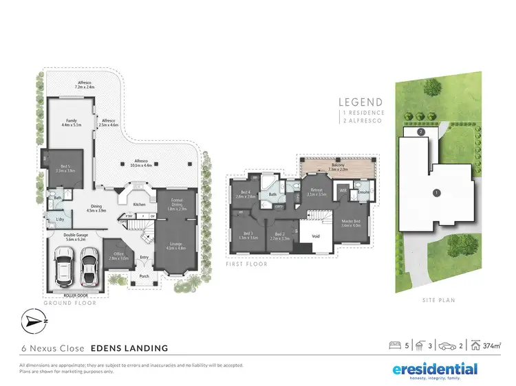 Floorplan of Homely house listing, 6 Nexus Close, Edens Landing QLD 4207