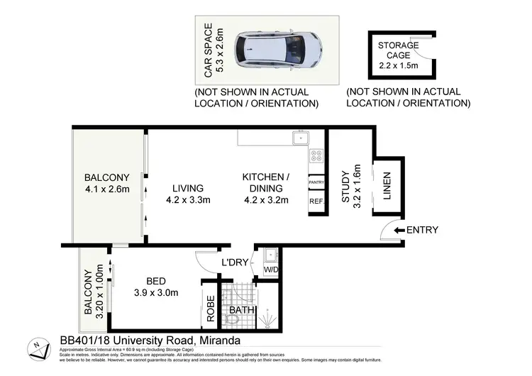 Floorplan of Homely apartment listing, BB401/18 University Road, Miranda NSW 2228