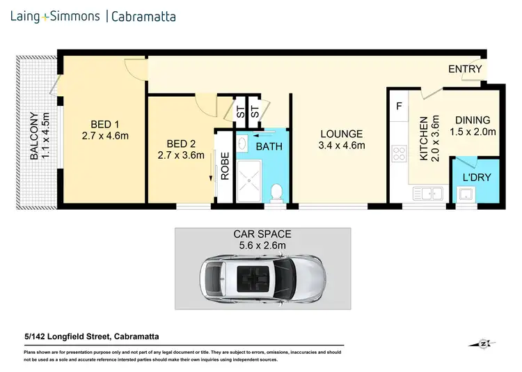 Floorplan of Homely unit listing, 5/142 Longfield Street, Cabramatta NSW 2166
