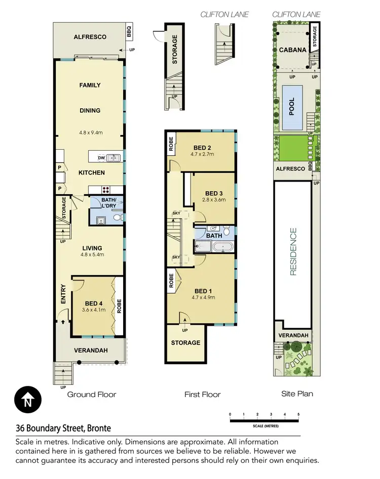 Floorplan of Homely house listing, 36 Boundary Street, Bronte NSW 2024