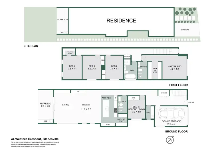 Floorplan of Homely house listing, 44 Western Crescent, Gladesville NSW 2111