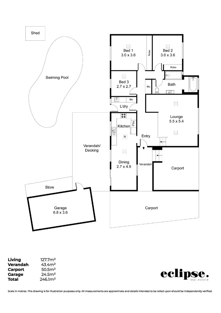 Floorplan of Homely house listing, 6 Fisher Street, Hope Valley SA 5090