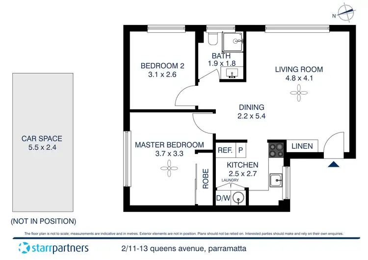 Floorplan of Homely apartment listing, 2/11-13 Queens Avenue, Parramatta NSW 2150