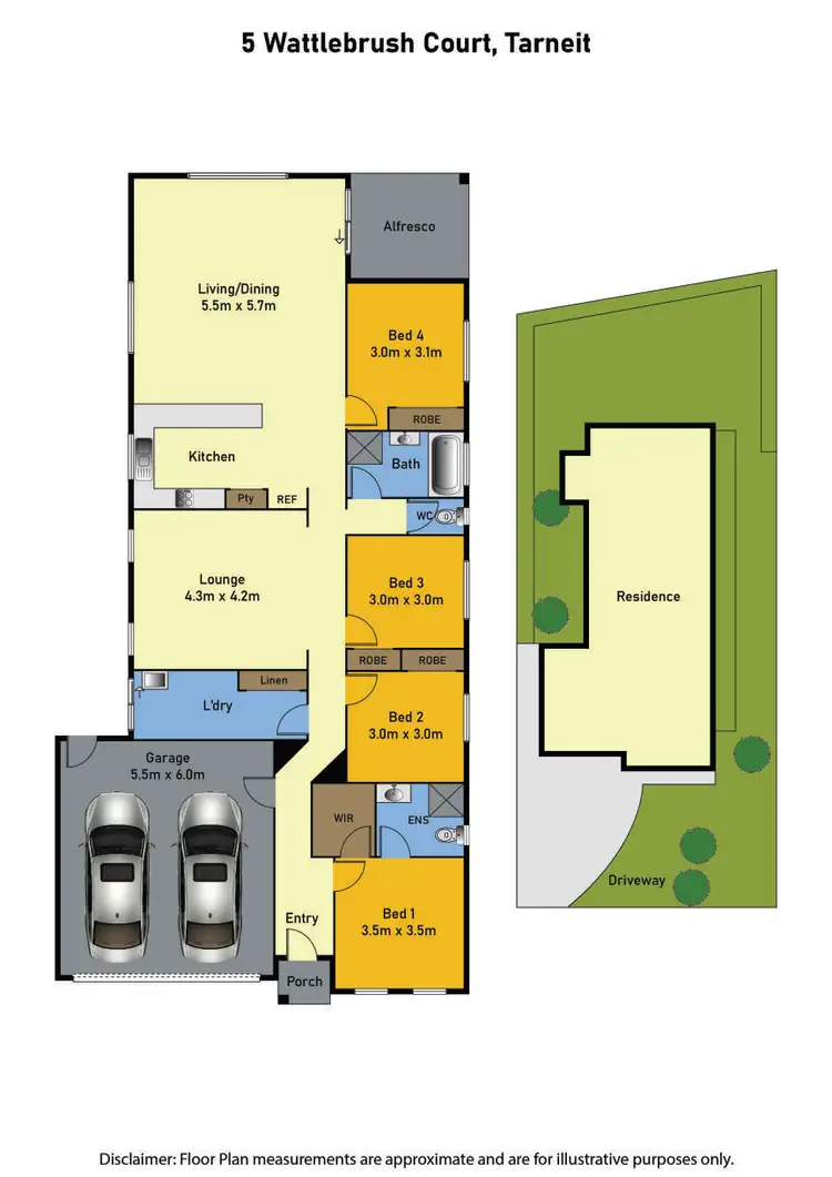Floorplan of Homely house listing, 5 Wattlebrush Court, Tarneit VIC 3029