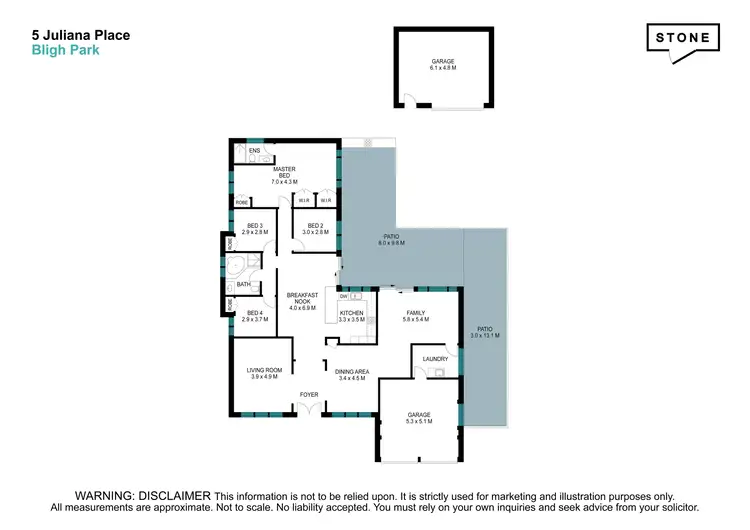 Floorplan of Homely house listing, 5 Juliana Place, Bligh Park NSW 2756