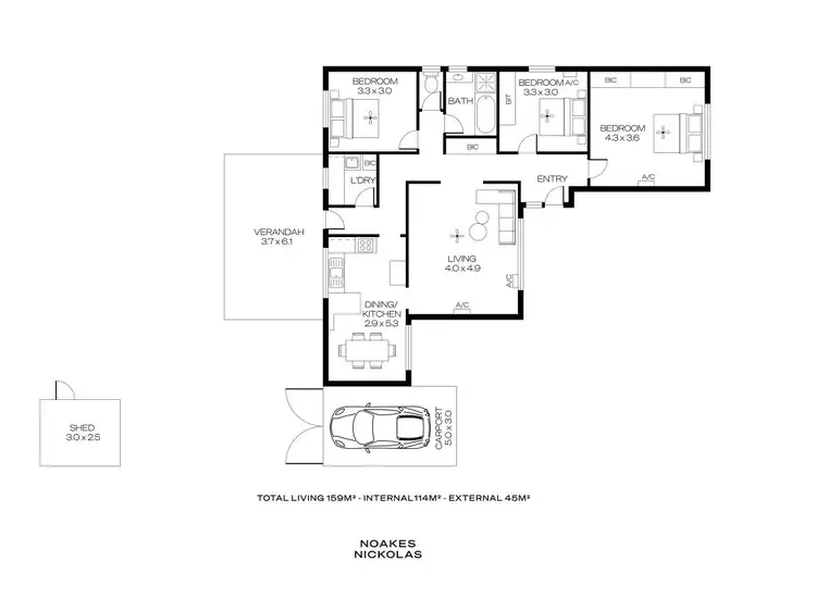 Floorplan of Homely house listing, 18 Graham Avenue, Hackham SA 5163