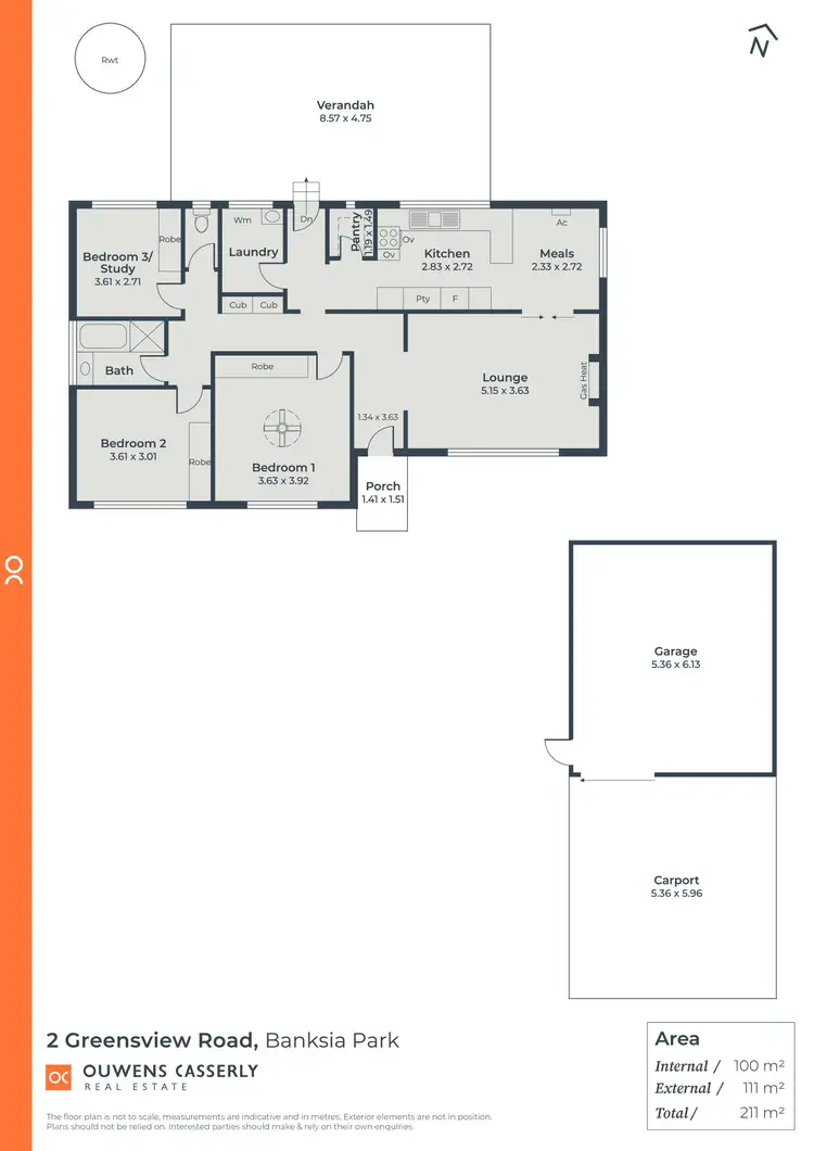 Floorplan of Homely house listing, 2 Greensview Road, Banksia Park SA 5091