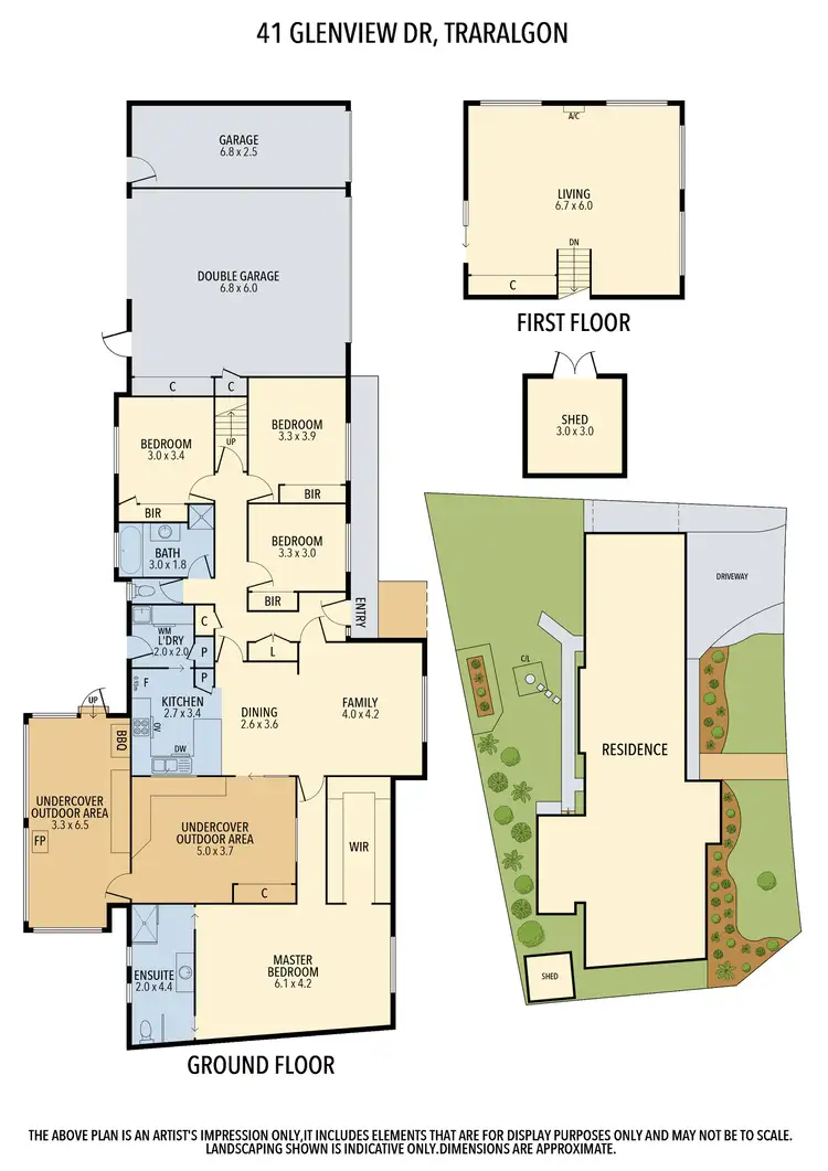Floorplan of Homely house listing, 41 Glenview Drive, Traralgon VIC 3844