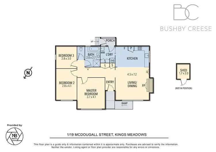 Floorplan of Homely house listing, 1/19 McDougall Street, Kings Meadows TAS 7249