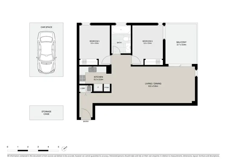 Floorplan of Homely apartment listing, 210/95 Ormond Road, Elwood VIC 3184