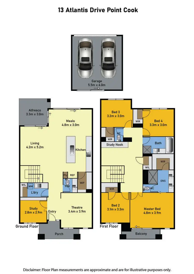 Floorplan of Homely house listing, 13 Atlantis Drive, Point Cook VIC 3030