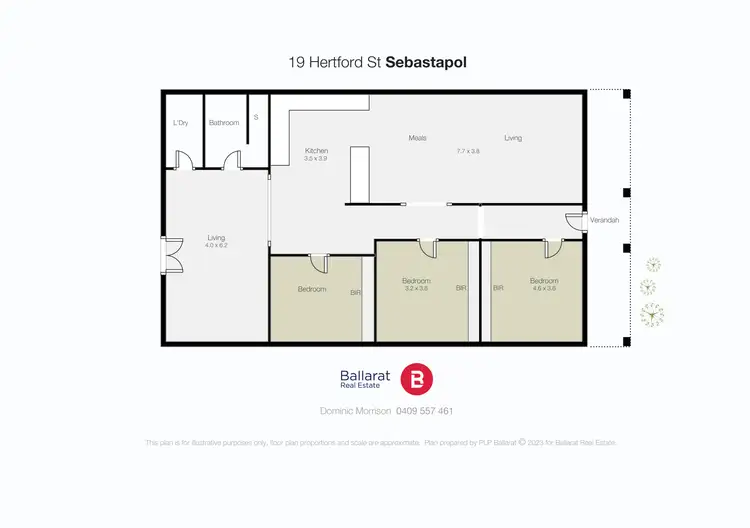 Floorplan of Homely house listing, 19 Hertford Street, Sebastopol VIC 3356