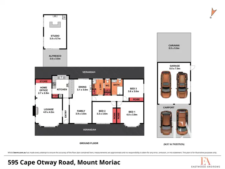 Floorplan of Homely house listing, 595 Cape Otway Road, Moriac VIC 3240