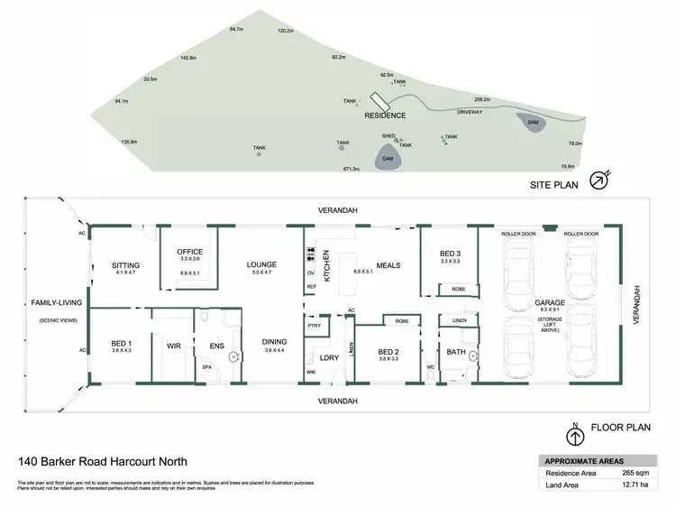 Floorplan of Homely house listing, 140 Barker Road, Harcourt North VIC 3453