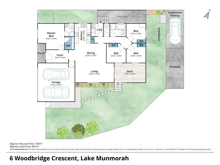Floorplan of Homely house listing, 6 Woodbridge Crescent, Lake Munmorah NSW 2259