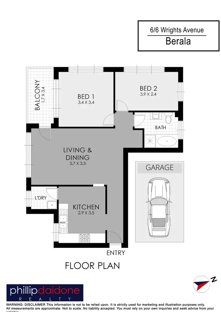 Floorplan of Homely apartment listing, 6/6 Wrights Avenue, Berala NSW 2141