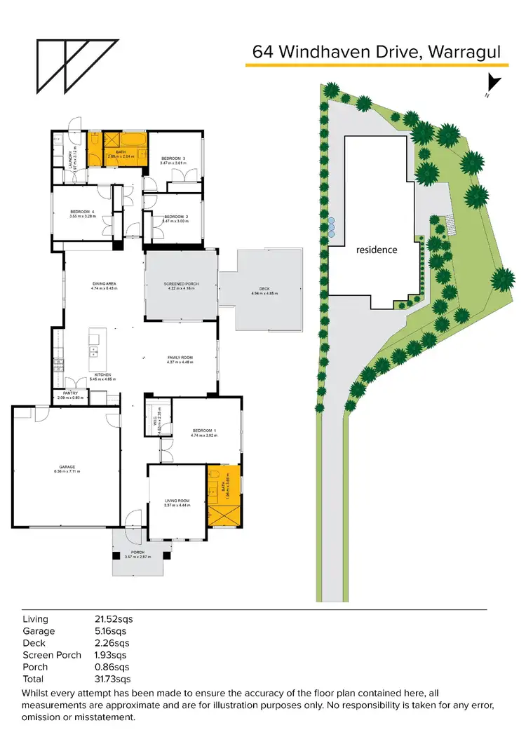 Floorplan of Homely house listing, 64 Windhaven Drive, Warragul VIC 3820