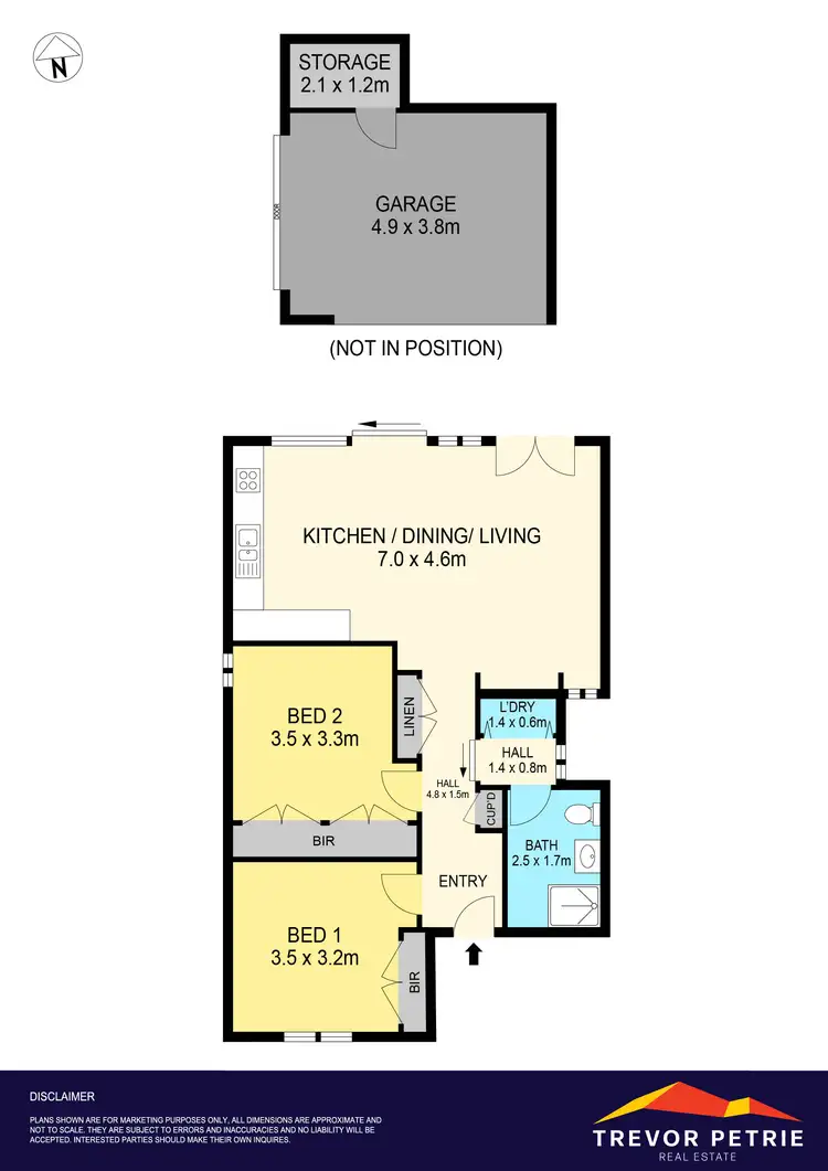 Floorplan of Homely unit listing, 1/18 Kent Street, Ballarat Central VIC 3350