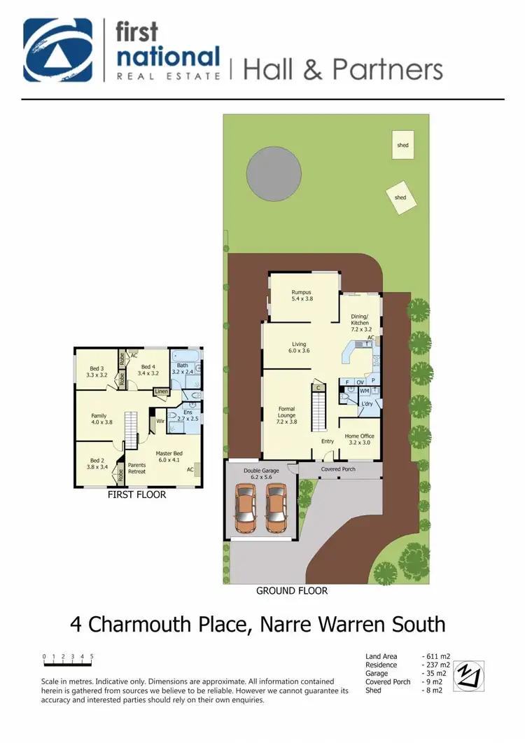 Floorplan of Homely house listing, 4 Charmouth Place, Narre Warren South VIC 3805