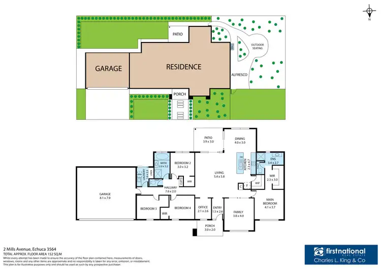 Floorplan of Homely house listing, 2 Mills Avenue, Echuca VIC 3564