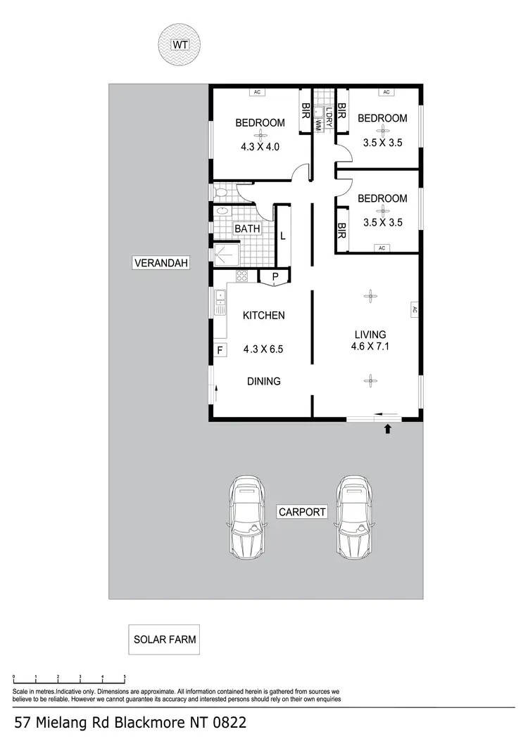 Floorplan of Homely house listing, 57 Mielang Road, Blackmore NT 822