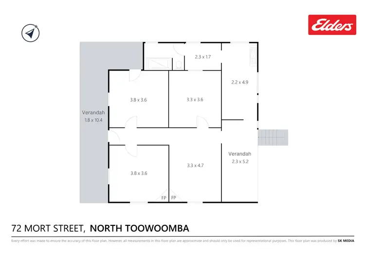 Floorplan of Homely house listing, 72 Mort Street, North Toowoomba QLD 4350