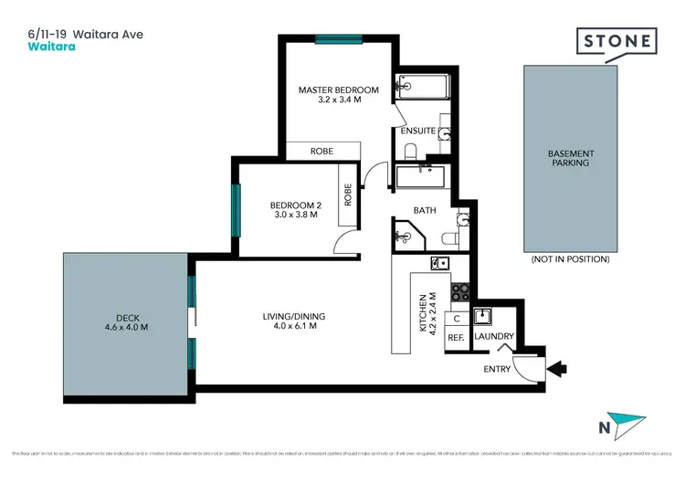 Floorplan of Homely apartment listing, 6/11-19 Waitara Avenue, Waitara NSW 2077